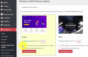 Orbisius Child Theme Creator